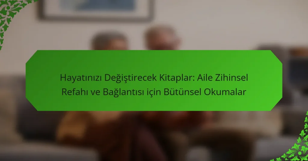 Hayatınızı Değiştirecek Kitaplar: Aile Zihinsel Refahı ve Bağlantısı için Bütünsel Okumalar