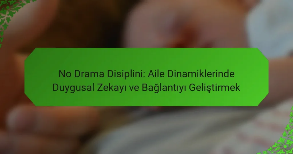 No Drama Disiplini: Aile Dinamiklerinde Duygusal Zekayı ve Bağlantıyı Geliştirmek